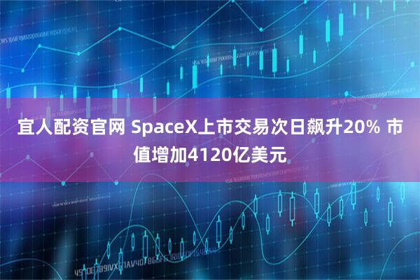 宜人配资官网 SpaceX上市交易次日飙升20% 市值增加4120亿美元